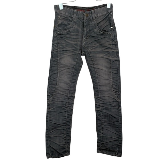 Source Unknown Gray Straight Leg Jeans with Textured Finish - Picture 1 of 9